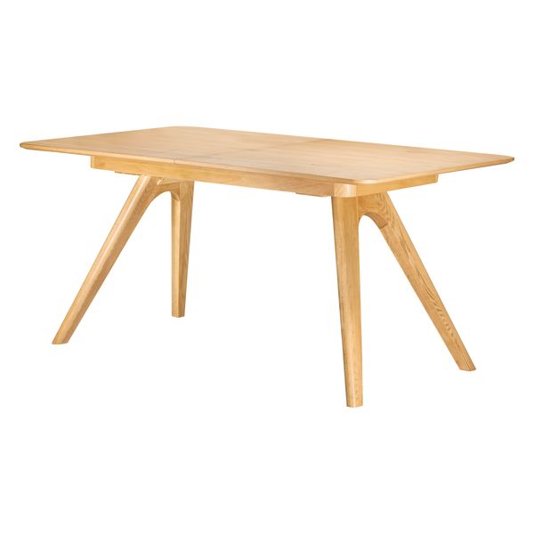 Table repas 160cm allonge intégrée chêne naturel