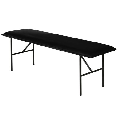 Banc velours noir
