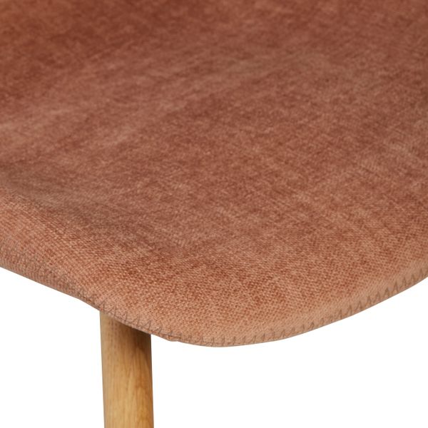 Chaise tissu soft touch nèfle