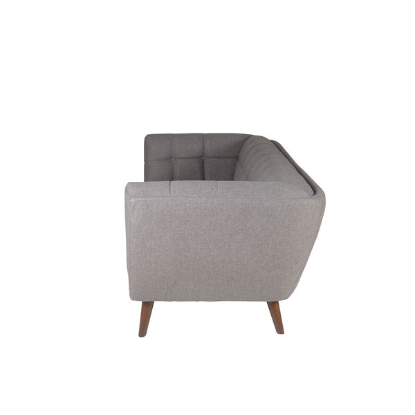 Canapé 2 places tissu gris foncé BERYL