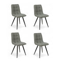 Chaise repas tissu vert