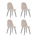 Chaise repas tissu écru