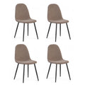Chaise repas tissu taupe