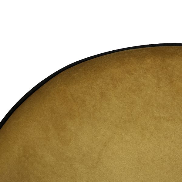 Chaise de bar velours ocre