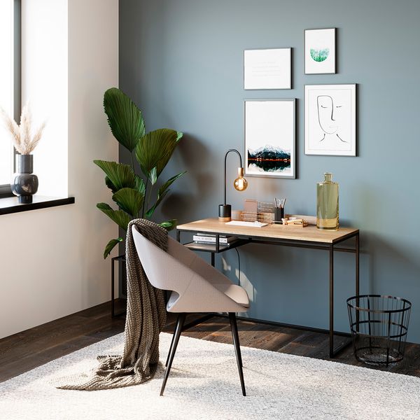 Chaise repas velours c?telé gris clair
