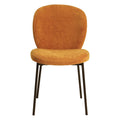 Chaise repas tissu cuivre