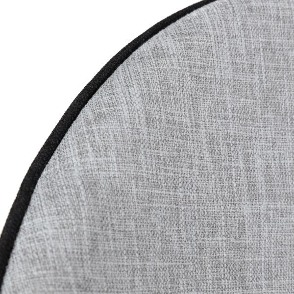 Chaise de bar tissu gris clair