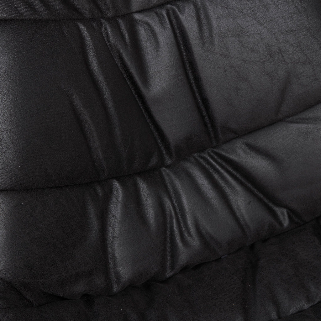 Chaise noire pied métal blanc