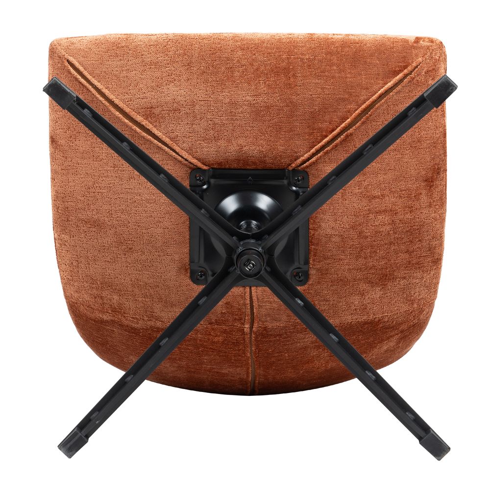 Fauteuil pivotant cuivre