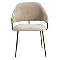 Chaise repas tissu sable