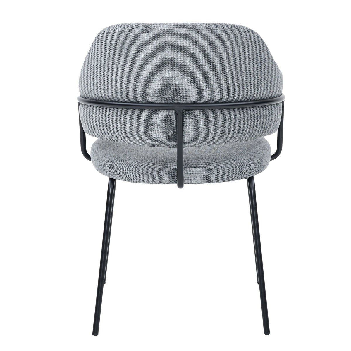 Chaise repas tissu gris