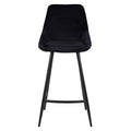 Chaise de bar velours noir