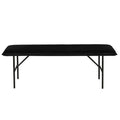 Banc velours noir