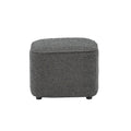 Pouf en bouclette gris foncé Jona