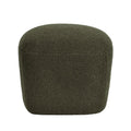 Pouf en bouclette épaisse vert