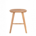 Tabouret bas 47 cm chêne massif clair