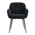 Chaise accoudoirs noire