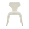 Chaise repas full bouclette rase écru