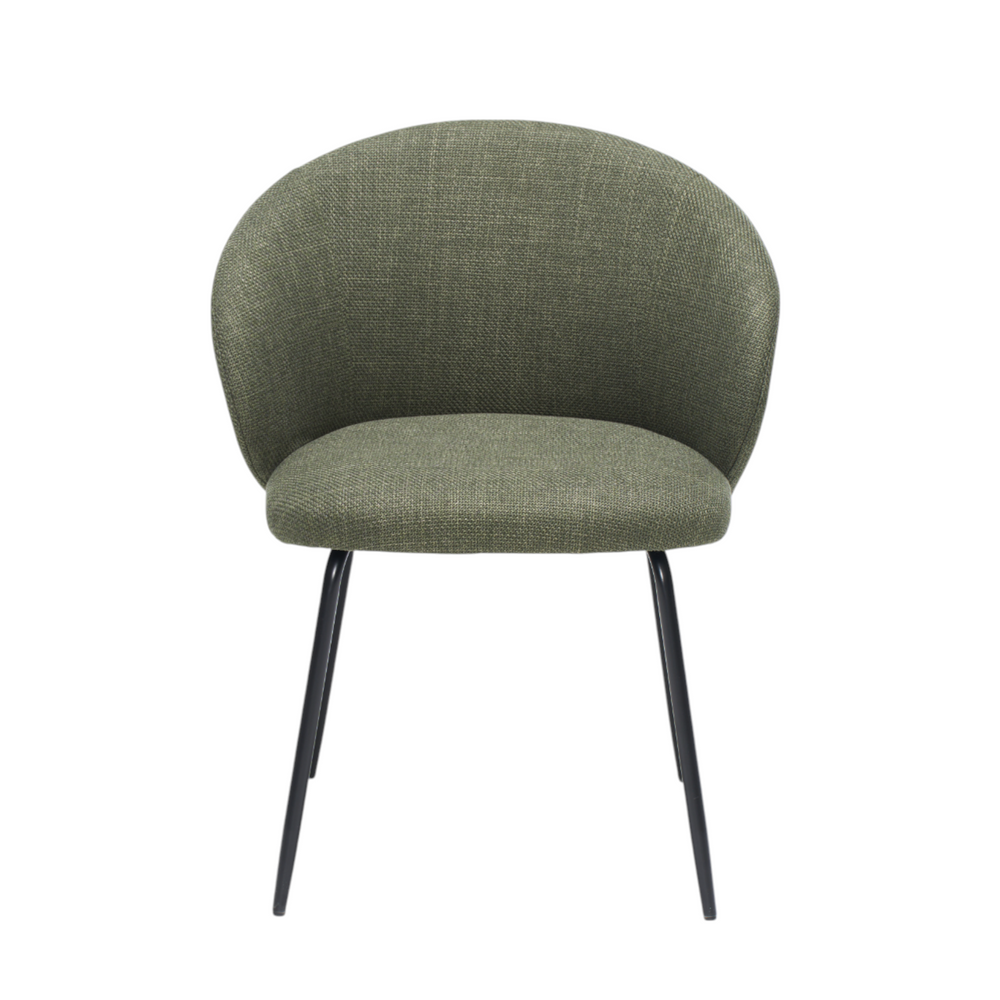 Chaise repas tissu kaki