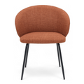 Chaise repas tissu caramel