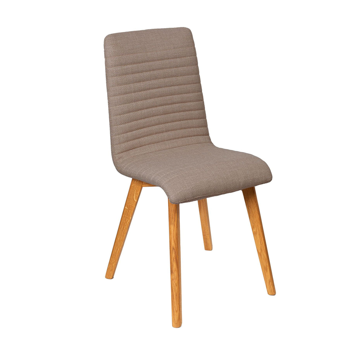 Chaise repas tissu taupe