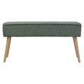 Banc velours c?telé vert foncé