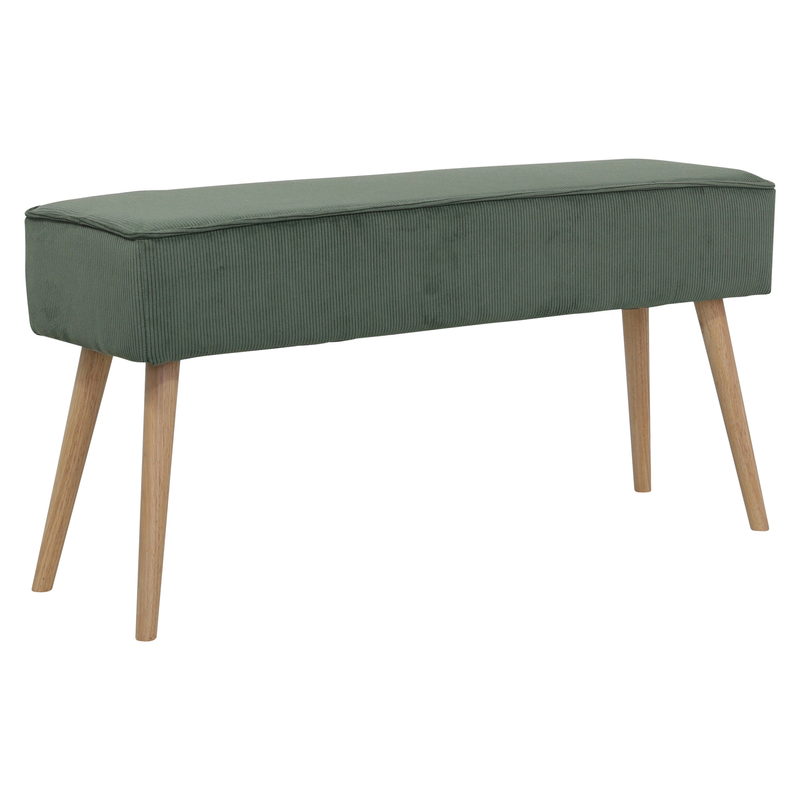Banc velours c?telé vert foncé