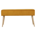Banc velours c?telé abricot
