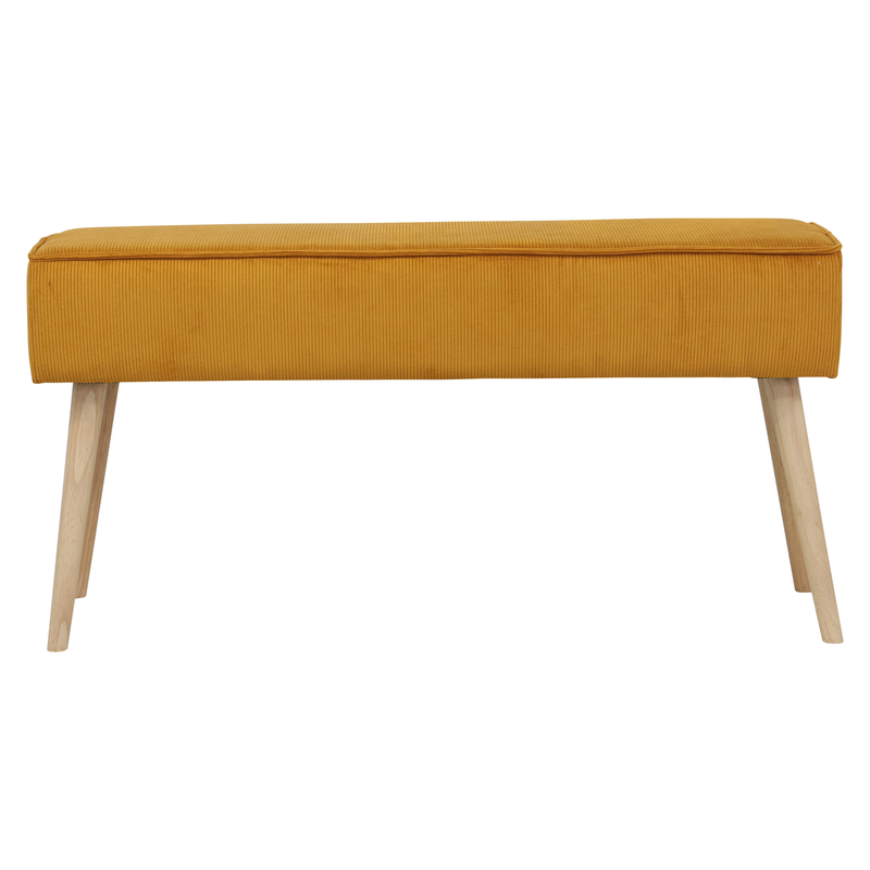 Banc velours c?telé abricot