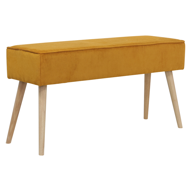 Banc velours c?telé abricot