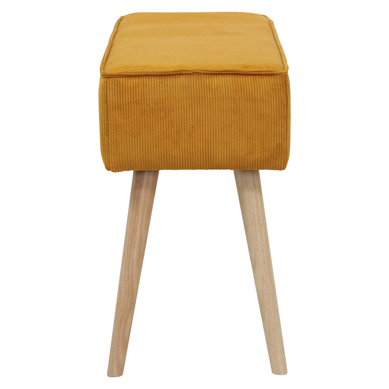 Banc velours c?telé abricot