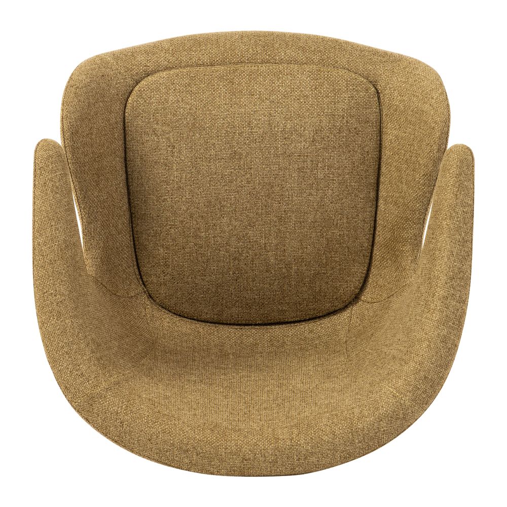 Chaise repas accoudoir tissu kaki