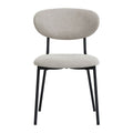 Chaise repas en tissu beige