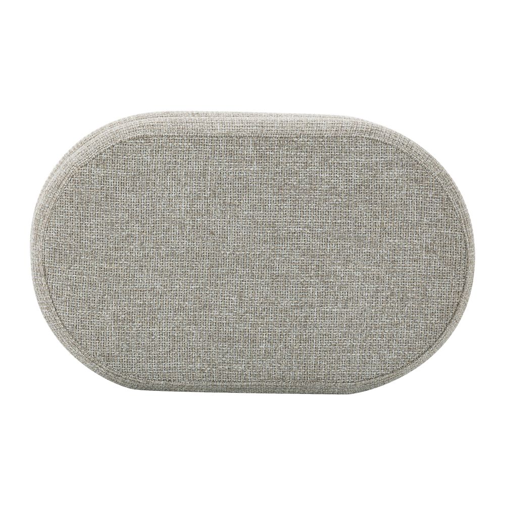 Banc coffre tissu chenillé beige