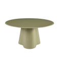 Table basse D80 en verre vert de gris brillant