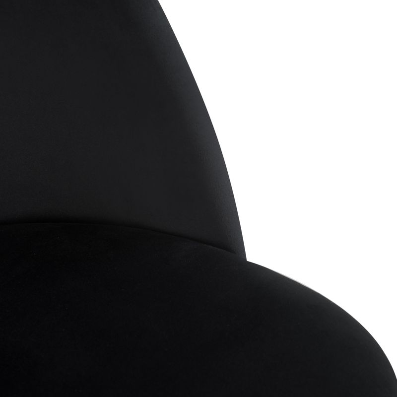 Chaise repas velours noir