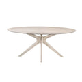 Table repas ovale 180 cm placage chêne