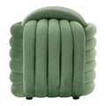 Pouf noeud velours vert clair
